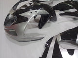 ---AU STOCKING---Black Silver Fairing Kit For Suzuki GSXR GSX-R 1000 2000 2001 2002