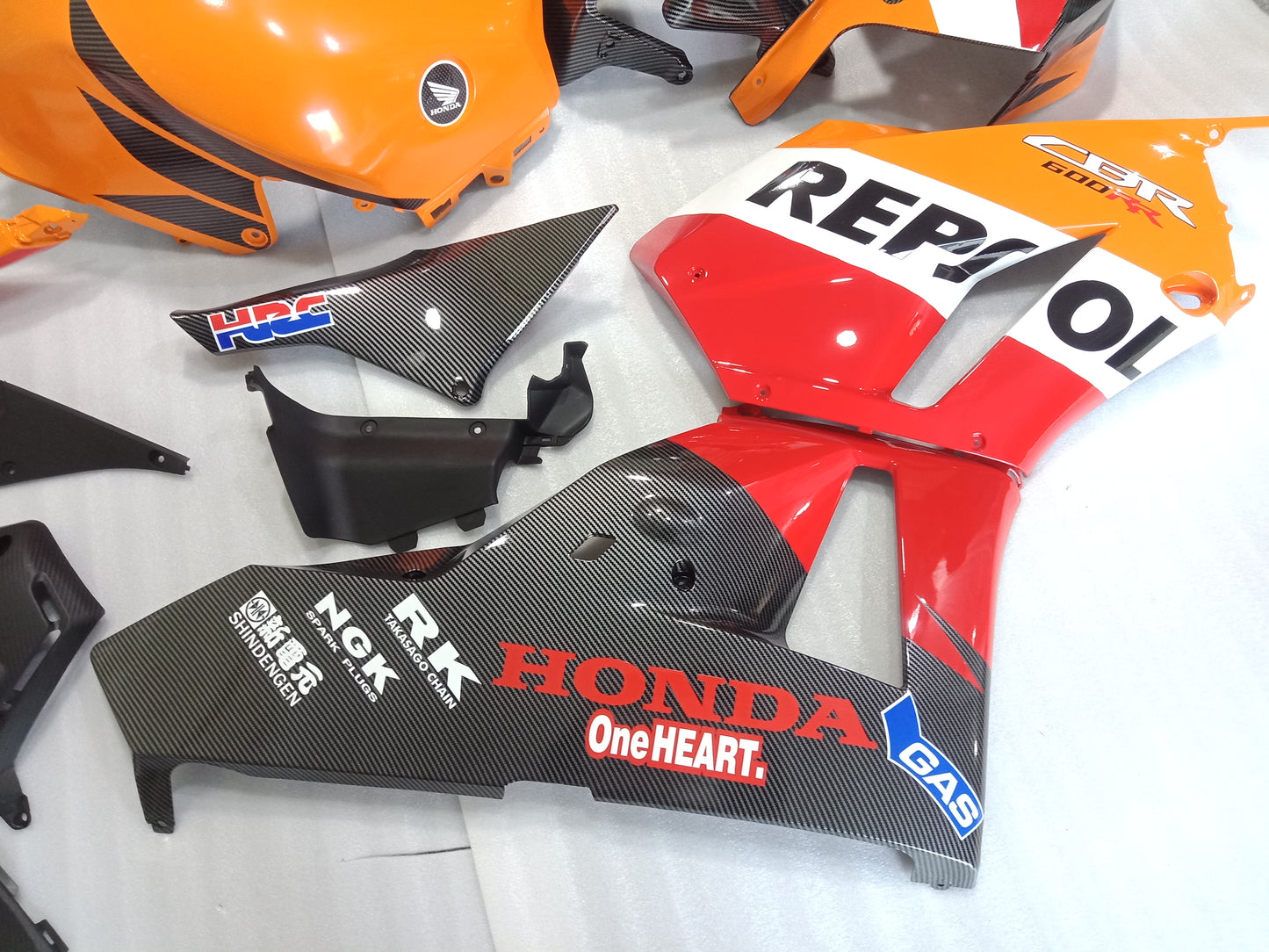 ---AU STOCKING---Fit Honda CBR600RR Carbon Fiber Repsol Design Fairing Kit