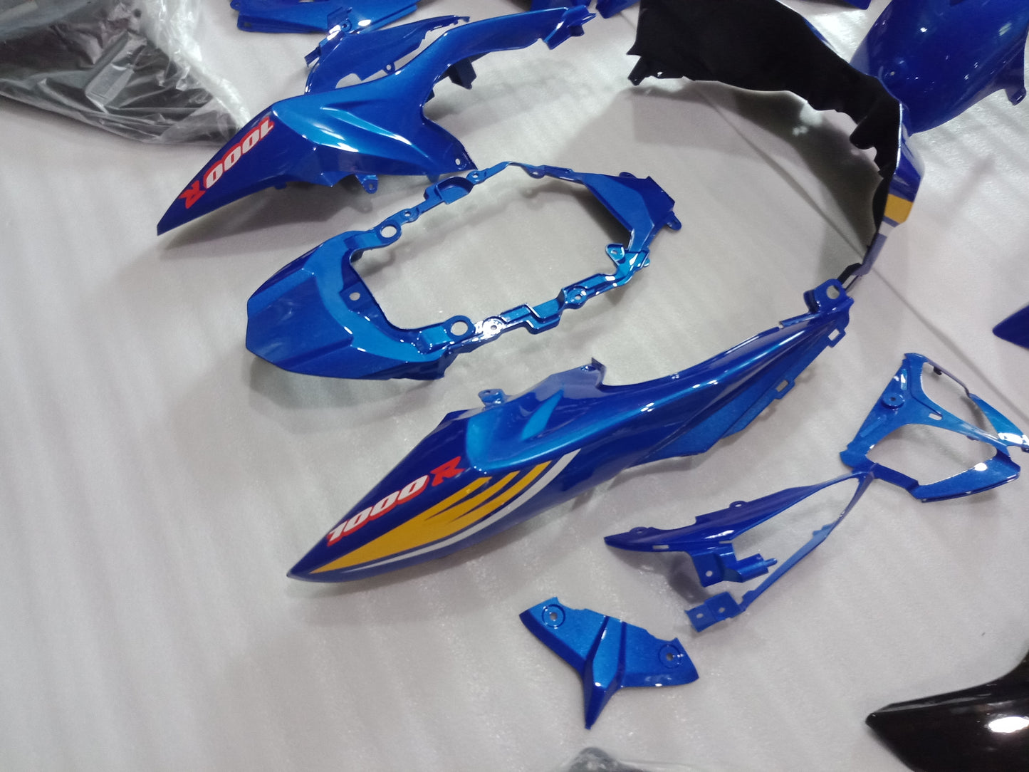 ---AU STOCKING---Fit Suzuki GSXR GSX-R 1000 2009 - 2016 Blue Design Fairing Kit