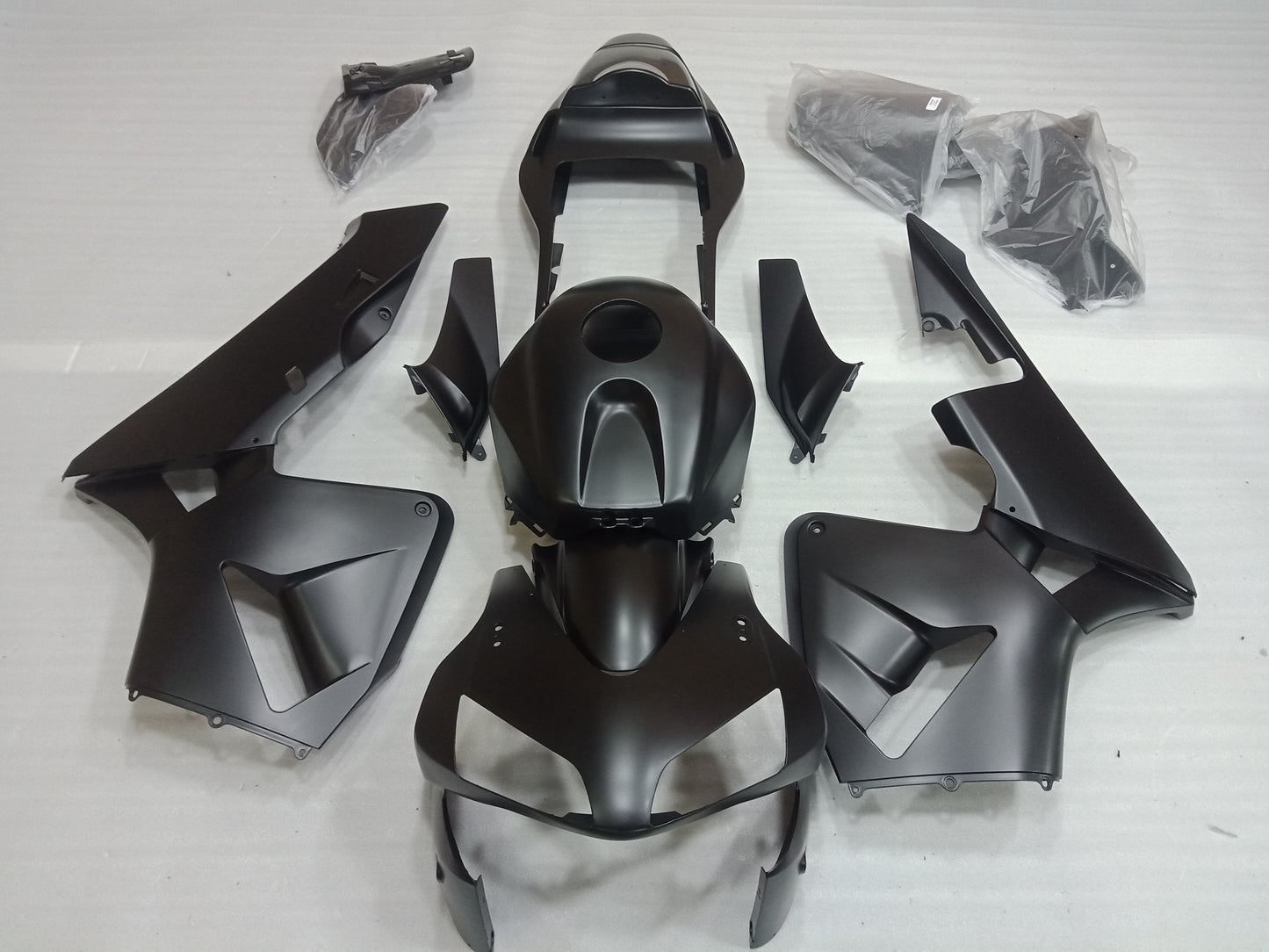 ---AU STOCKING--- Matt Black Fairing Kit Fit Honda CBR600RR 2003 2004