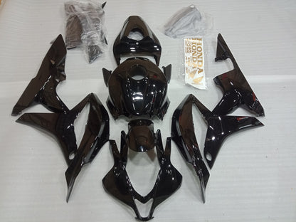 ---AU STOCKING---Gloss Black Fairing Kit For Honda CBR600RR 2007 2008