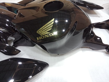 ---AU STOCKING--- Gloss Black Gold Honda CBR1000RR 2004 2005 Fairing Kit