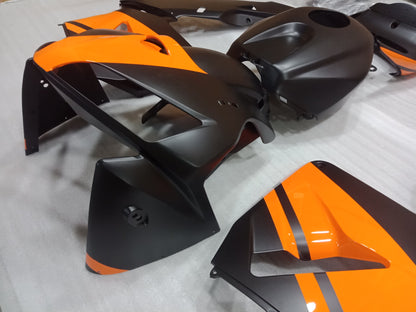 ---AU STOCKING--- Matt Black Yellow Fairing Kit Fit Honda CBR600RR 2005 2006