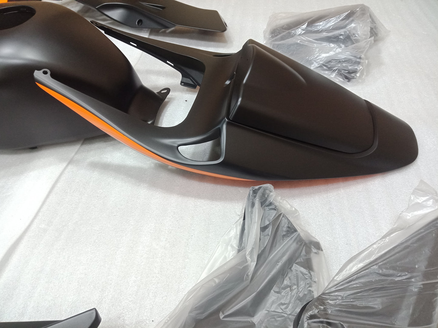 ---AU STOCKING--- Matt Black Yellow Fairing Kit Fit Honda CBR600RR 2005 2006