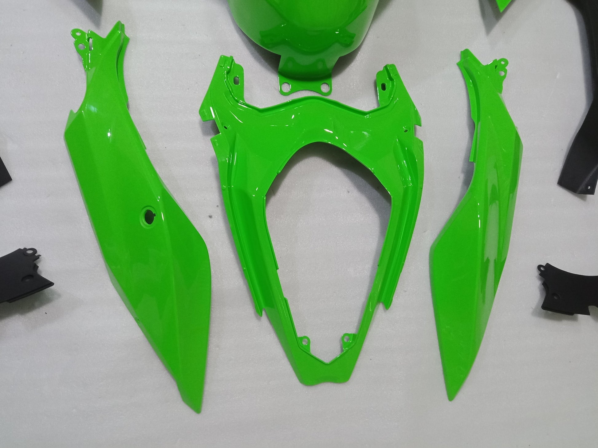 All Green Fairing For Kawasaki Ninja 400 Fairing 02