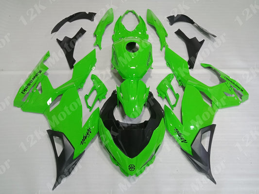 All Green Fairing For Kawasaki Ninja 400 Fairing 01