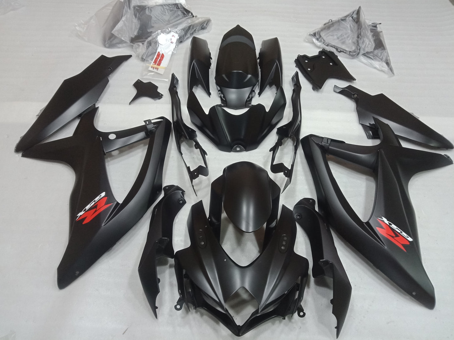 ---AU STOCKING---Fit Suzuki GSX-R 600 GSX-R 750 2008 2009 2010 Matt Black Fairing Kit