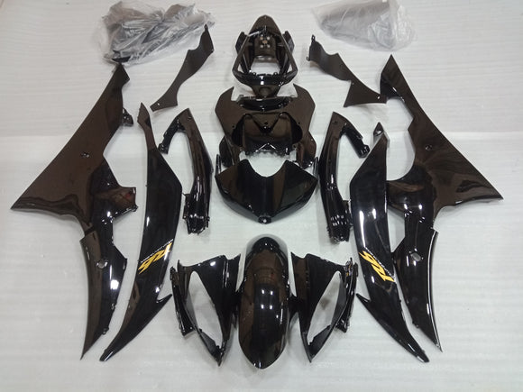 ---AU STOCKING--- Gloss Black Fairing Kit For Yamaha YZF-R6 R6 2008-2016