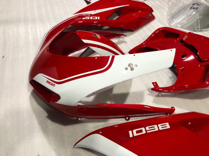 ---AU STOCKING--- Red Fairing Kit for Ducati 848 1098 1198