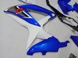 ---AU STOCKING---Blue White Fairing Kit For Suzuki k8 GSX-R 600 GSX-R 750 2008 2009 2010