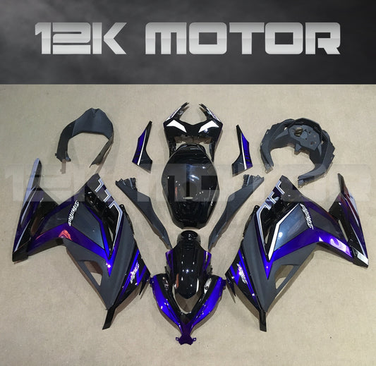 Black Blue Fairing For Kawasaki Ninja 300 