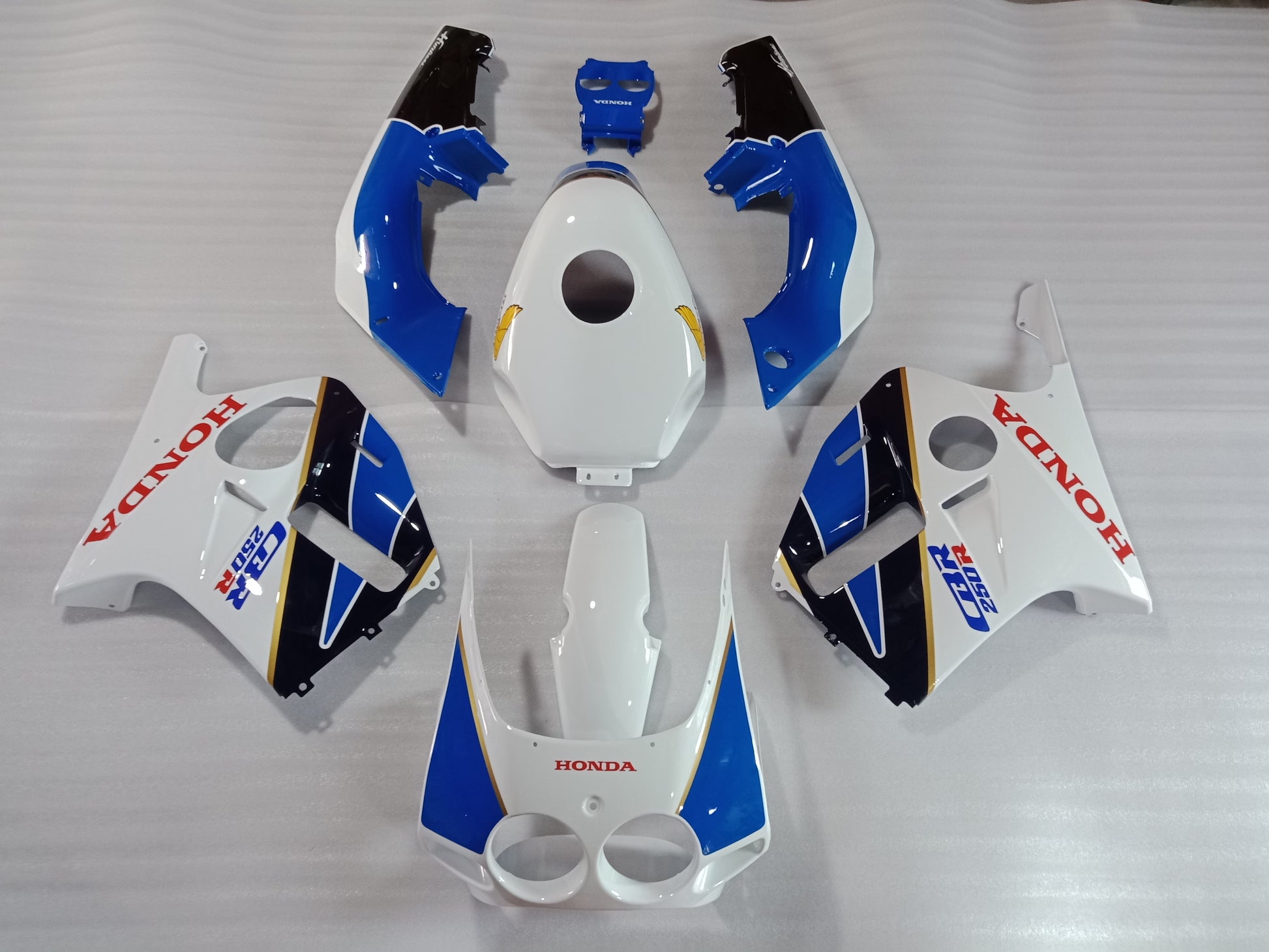 Blue White Fairing For HONDA CBR250RR CBR250 MC19 1988 1989