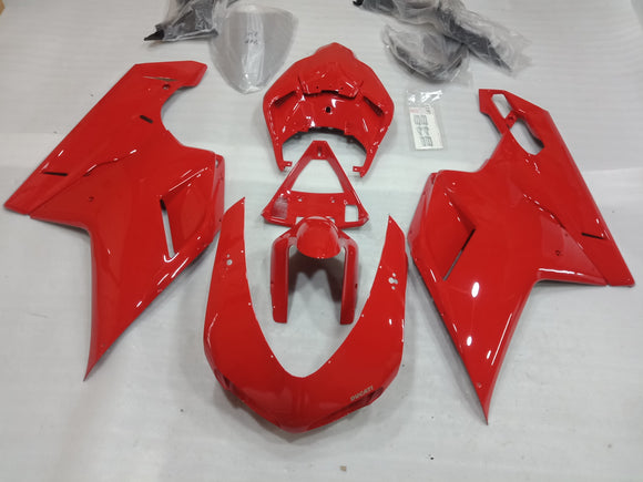 ---AU STOCKING--- Red Fairing Kit for Ducati 848 1098 1198