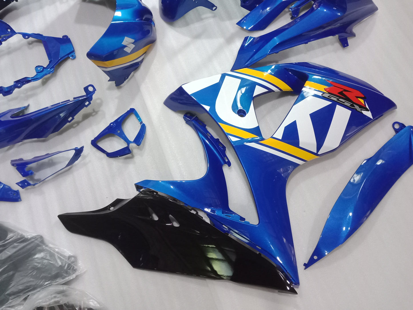 ---AU STOCKING---Fit Suzuki GSXR GSX-R 1000 2009 - 2016 Blue Design Fairing Kit
