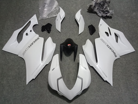 ---AU STOCKING--- Pearl White Fairing Kit for Ducati 959 1299