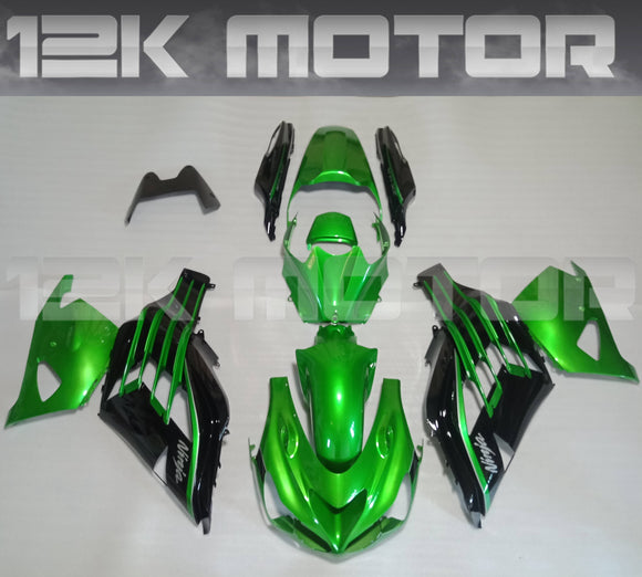 Green and Black 2012 - 2023 Kawasaki ZX14R Fairing 06