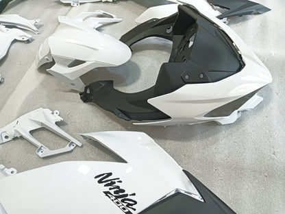 White Fairing Kit For Kawasaki Ninja 400 Fairing 03