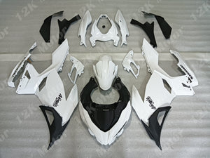 White Fairing Kit For Kawasaki Ninja 400 Fairing 01