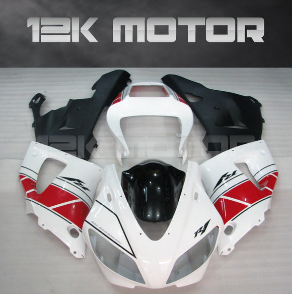 White Red Fairing Yamaha YZF R1 Fairing 01