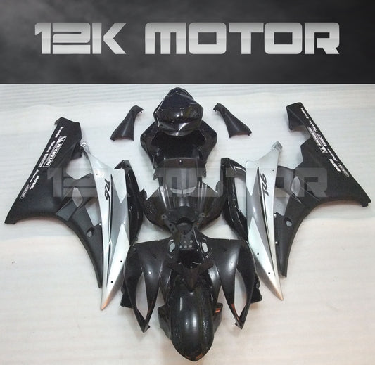Yamaha YZF R6 Fairing Black Silver 01