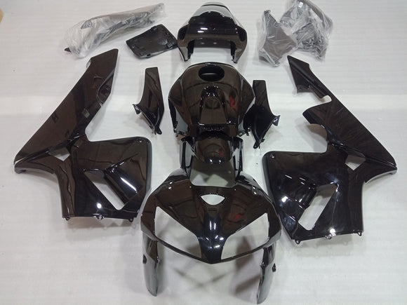 ---AU STOCKING---Fit Honda CBR600RR 2005 2006 Gloss Black Fairing Kit