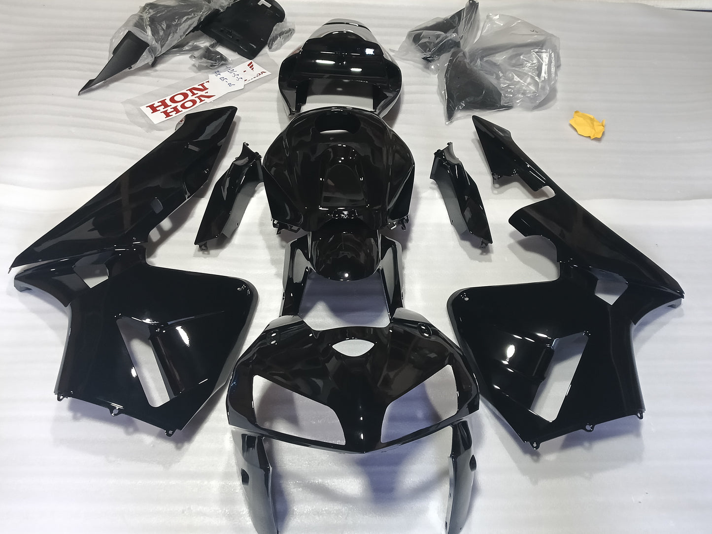 ---Ready To Ship--- Gloss Black Fairing Kit Fit Honda CBR600RR 2003 2004