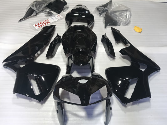---Ready To Ship--- Gloss Black Fairing Kit Fit Honda CBR600RR 2003 2004