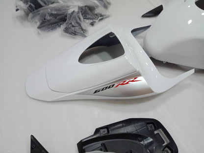 ---AU STOCKING---White Silver Fairing Kit For Honda CBR600RR 2007 2008