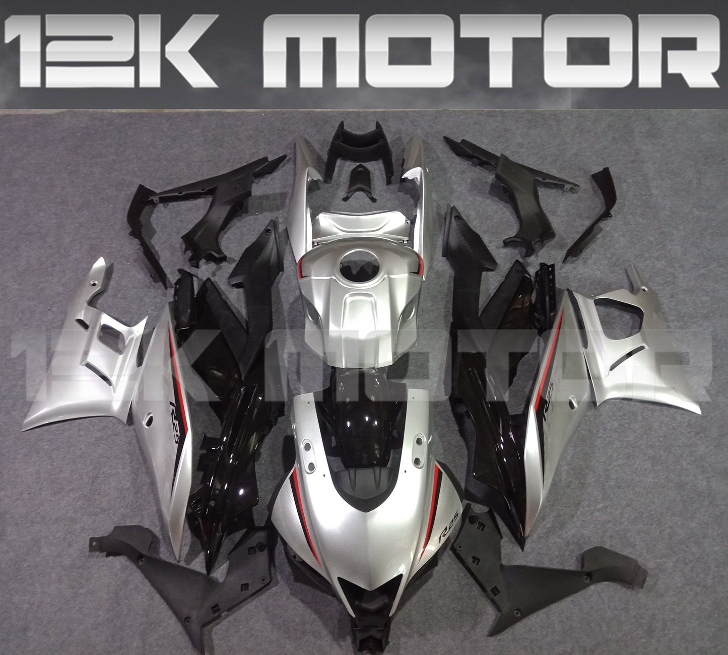 Matt silver fairing kit 01