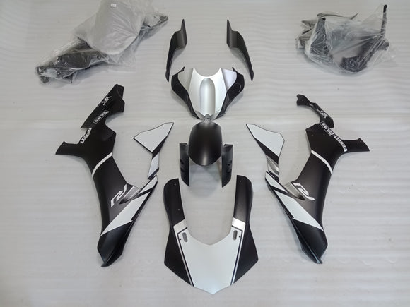---AU STOCKING---Matt Black White Fairing Kit For Yamaha R1 2015-2019