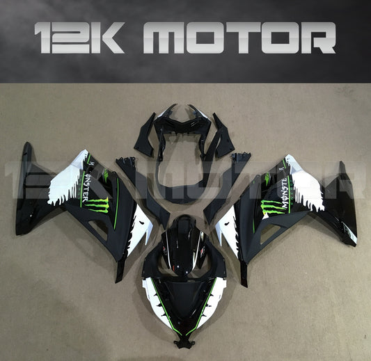 Monster Black Fairing Kit For Ninja 300 Fairings 2013 2014 2015 2016 2017 Aftermarket