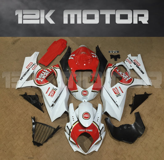 White and Red Design Fairing Fit for SUZUKI GSXR 1000 2007 2008 Aftermarket Fairing Kit
