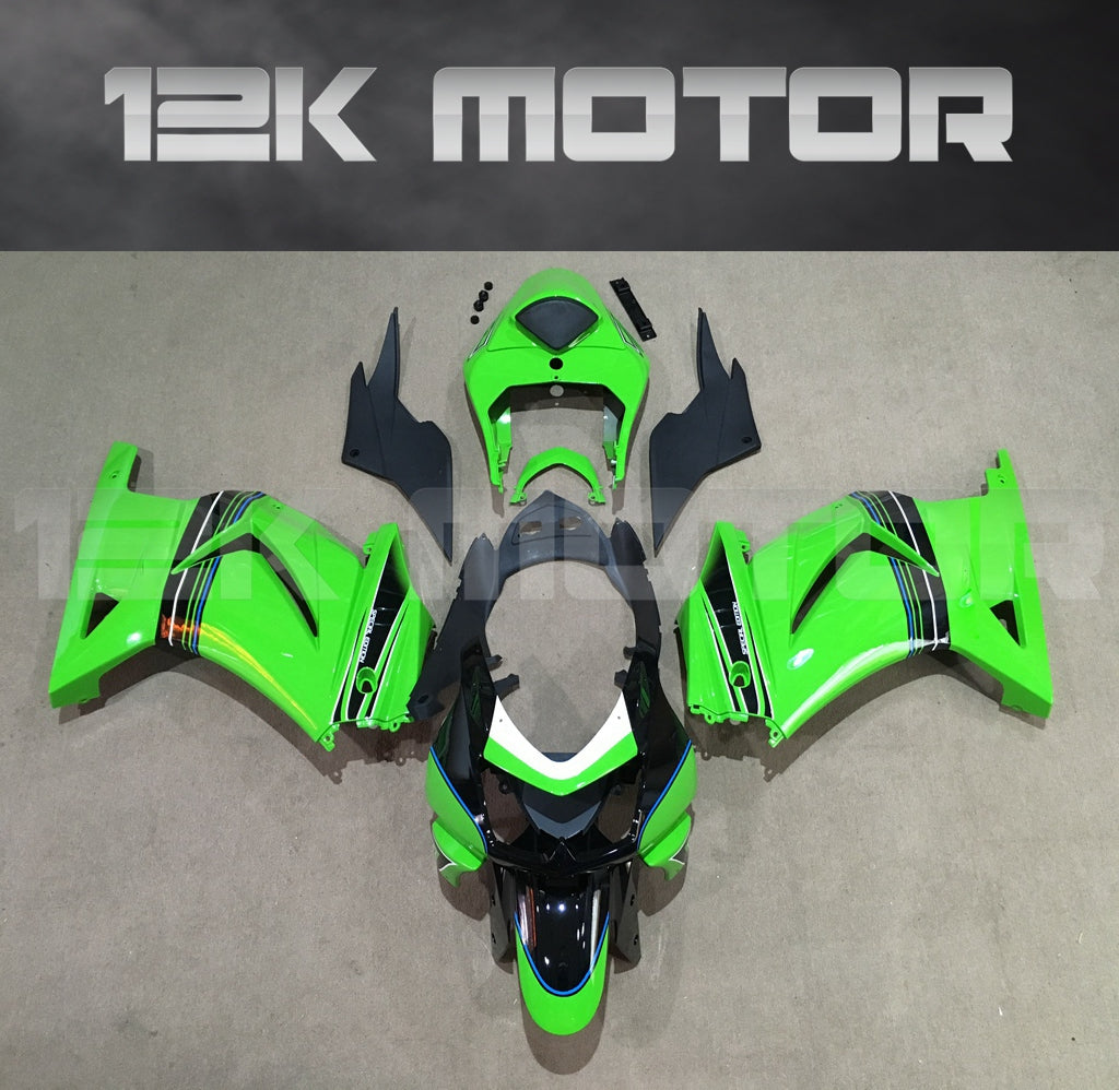 Ninja 250R EX250 2008 - 2012 Green Fairing Kit