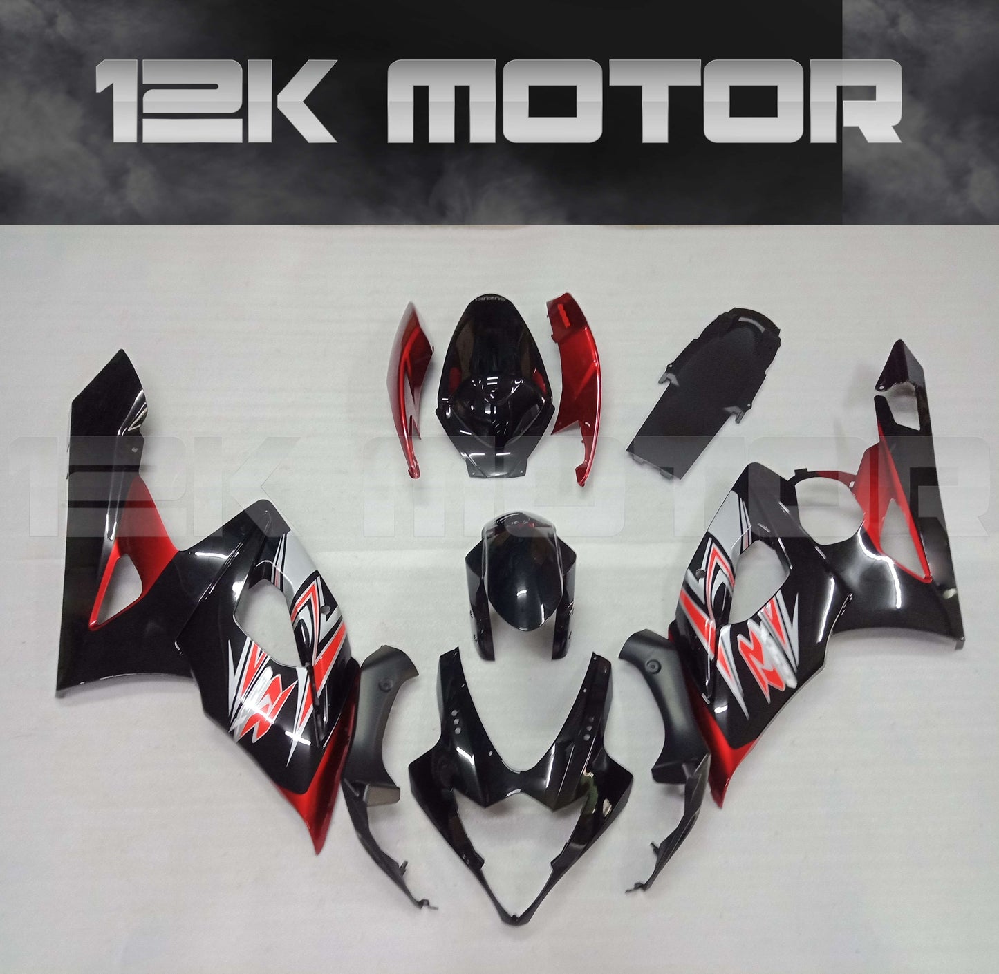 Black and Red Fairing Kit for SUZUKI GSXR 1000 2005 2006