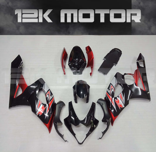 Black and Red Fairing Kit for SUZUKI GSXR 1000 2005 2006