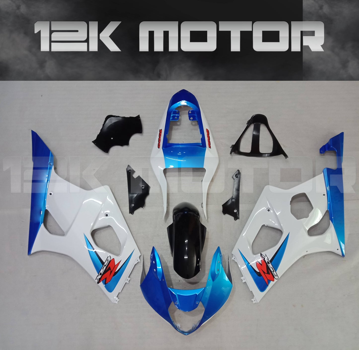 Blue and White Fairing fit for SUZUKI GSXR1000 2003 2004 Aftermarket Fairing Kit