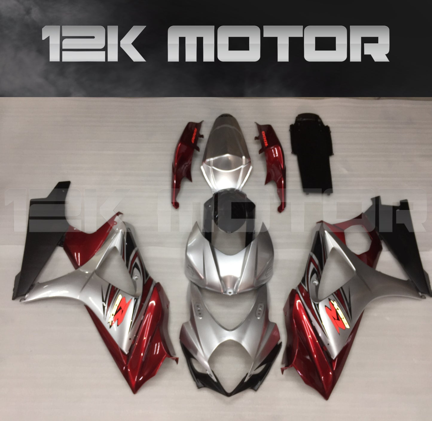 Black and Sliver Design Fairing Fit for SUZUKI GSXR 1000 2007 2008 Aftermarket Fairing Kit