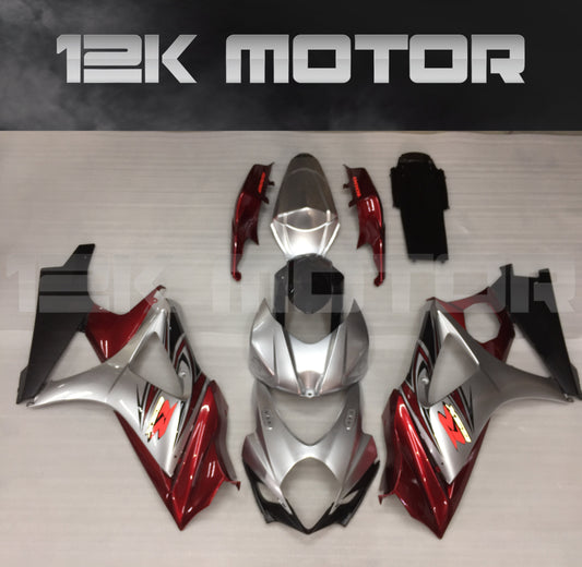Black and Sliver Design Fairing Fit for SUZUKI GSXR 1000 2007 2008 Aftermarket Fairing Kit