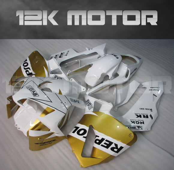White and Gold Fairing Fit for HONDA CBR600RR F5 2003 2004 Aftermarket Fairing Kit