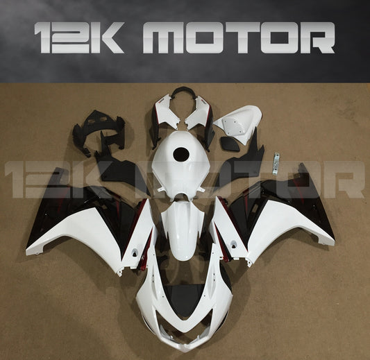 White Black Fairing kits for Ninja 250R EX250 2008 - 2012
