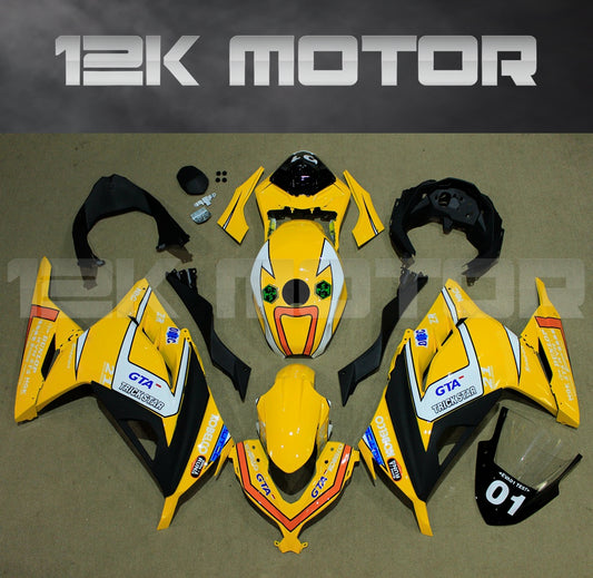 Ninja 300 2013 - 2017 Yellow White Fairing Kits