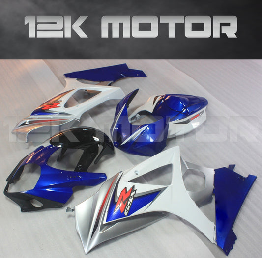 Blue and White Design Fairing Fit for SUZUKI GSXR 1000 2007 2008 Aftermarket Fairing Kit