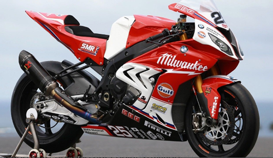 BMW S1000RR Race Fairing Kit Fiberglass 2009 2010 2011 Milwaukee