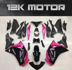Black Pink Fairing fit for HONDA CBR250R 2011 2012 2013 2014