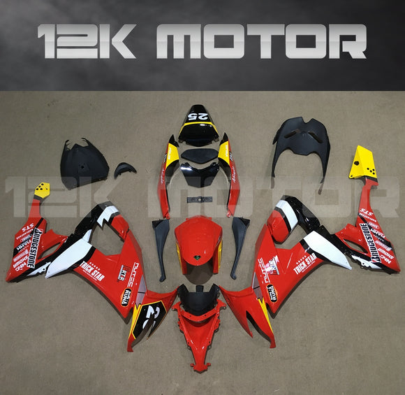 Red Fairing kit fit 2008 to 2010 ZX-10R