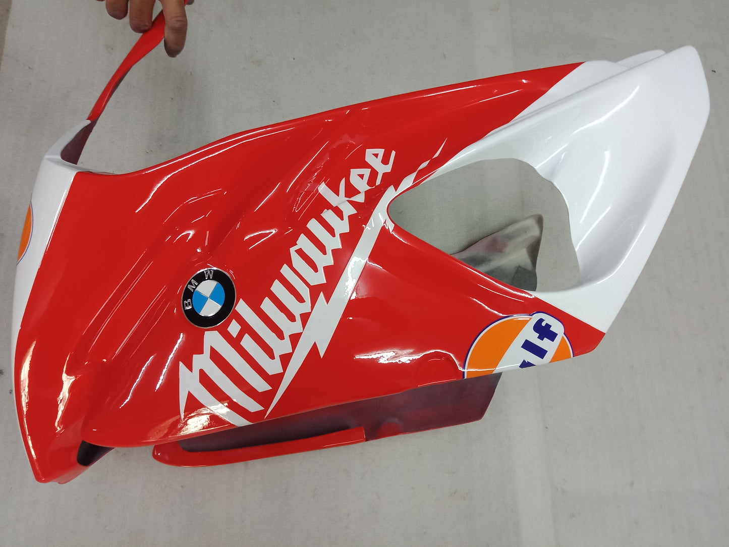 BMW S1000RR Race Fairing Kit Fiberglass 2009 2010 2011 Milwaukee