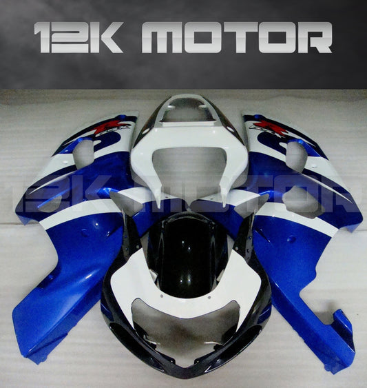 Blue and White Fairing Fit For SUZUKI GSXR 600/750 2000-2003 Aftermarket Fairing Kit