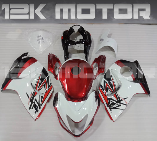 White Red Color Fairing Kit For 2008-2019 SUZUKI Hayabusa GSX1300R