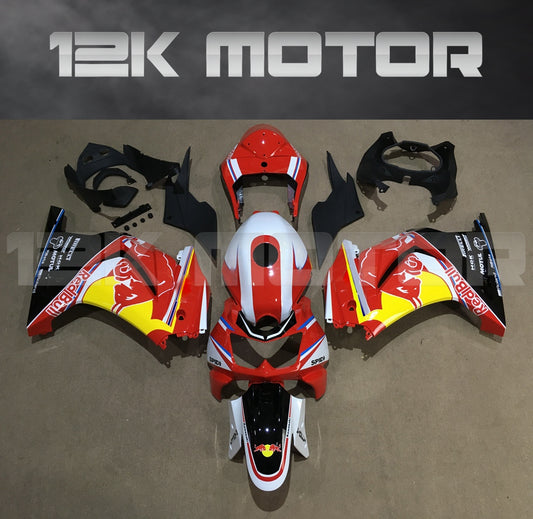 Ninja 250R EX250 2008 - 2012 Red Bull Fairing Kit Set