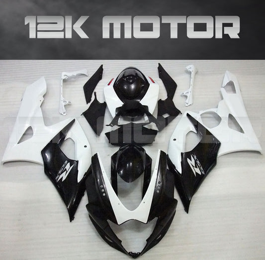 White and Black Fairing Fit for SUZUKI GSXR 1000 2005 2006 Aftermarket Fairing Kit